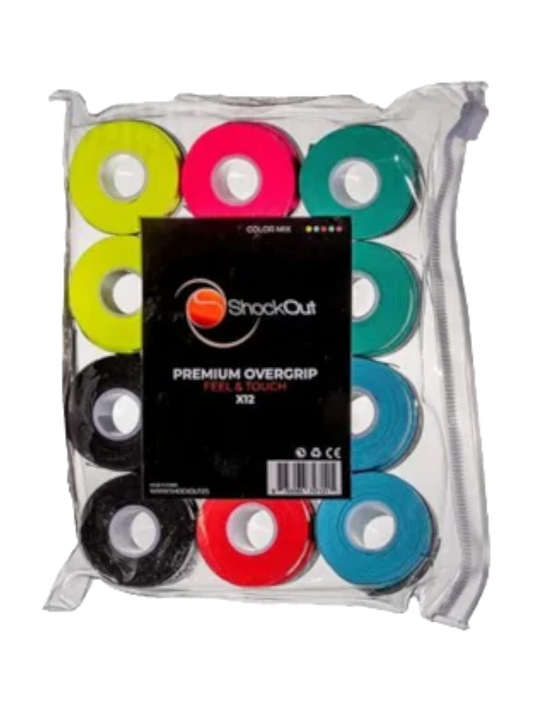 Premium overgrips Feel & Touch 12x Multicolor