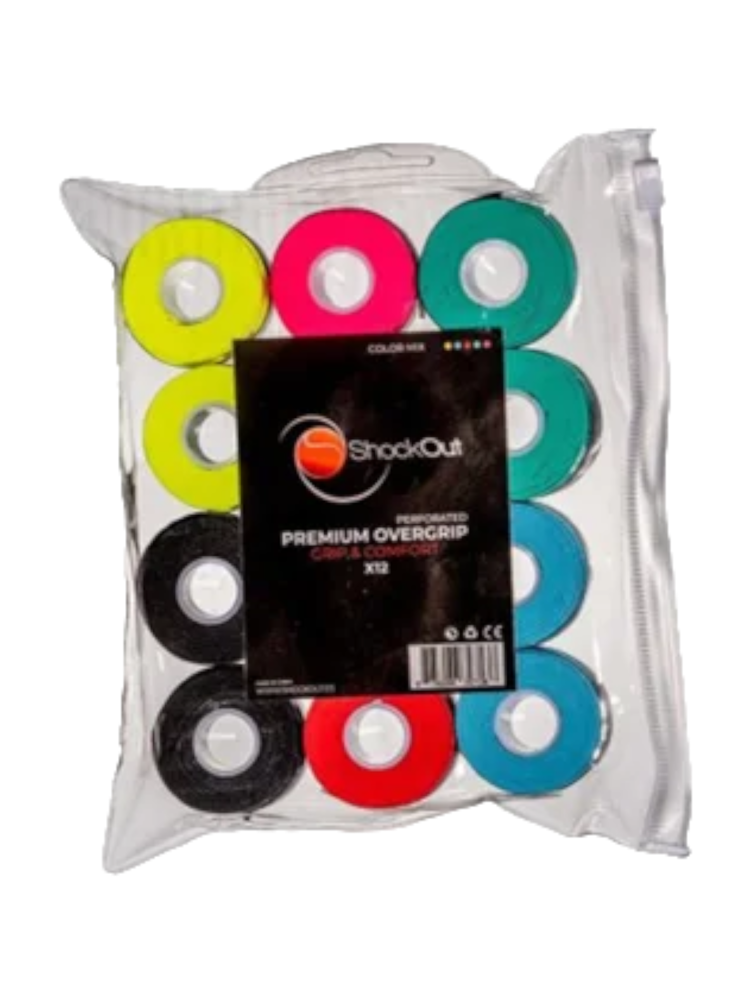 Premium Overgrips Multicolor Perforated Grip & Comfort 12x